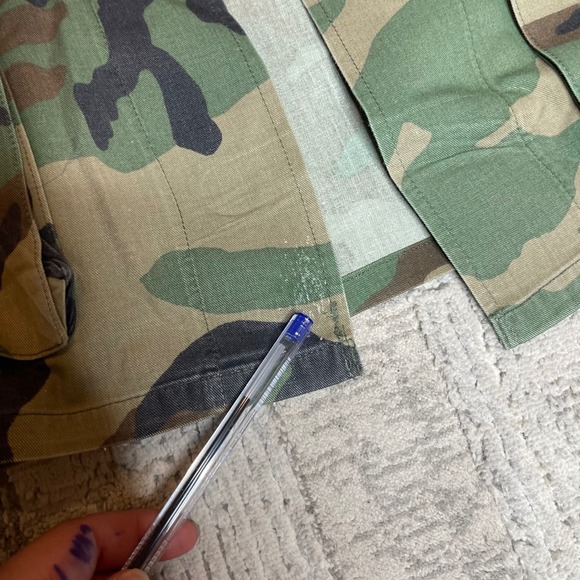 Vintage 1970s US Army Woodland Camo BDU Jacket Pants Set Mens USGI ECWCS -SMALL - Picture 4 of 13